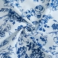 thumbnail image 5 of Blue and White Tablecloth Vintage Round Tablecloth, Rustic Blue Floral Table Cloth- Washable Table Cover, Wrinkle Resistant for Restaurants, Picnics, Indoor and Outdoor (60" x 60"), 5 of 6