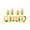 Gold-color, variant on Glossy Hip Hop Mouth Grillzs Set Party Wear Glossy Grillzs Set HipHop Culture Inspired Upper Lower Teeth Caps