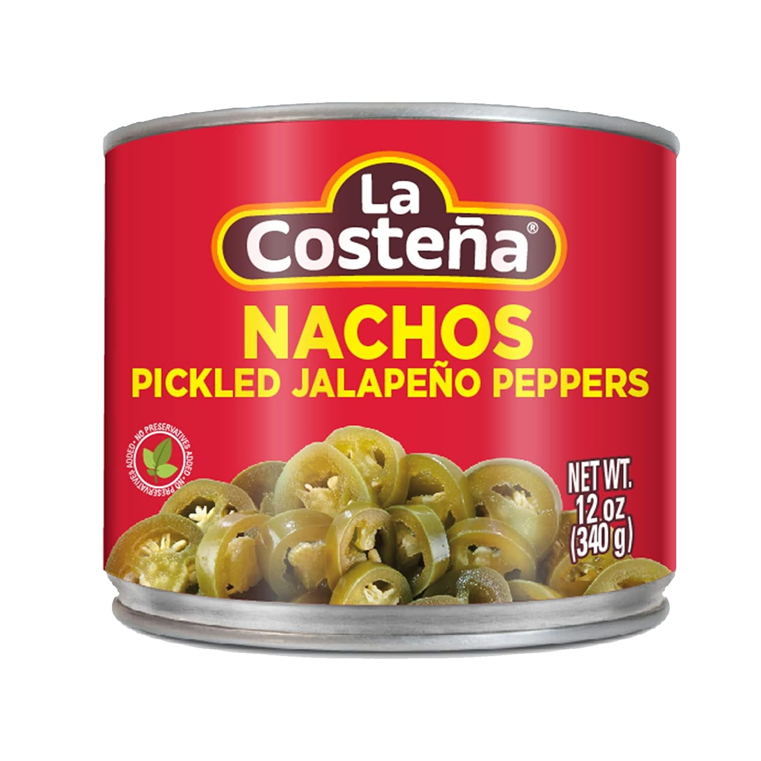 La Costea Pickled Nacho Jalapeno Slices, 12 oz