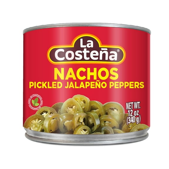 La Costeña Pickled Nacho Jalapeno Slices, 12 oz