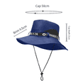 thumbnail image 2 of Sombrero para el sol, impermeable, de ala ancha, con protección UV, para pesca, senderismo, jardín y playa, 2 of 5