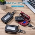 thumbnail image 3 of Geege Car Key Holder Cover Key Chain Bag Genuine Leather Remote Fob Case, 3 of 5