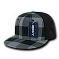 thumbnail image 2 of Decky 903 Plaid Flat Bill Flex Caps, Black Plaid, 2 of 2
