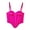 Hot Pink, variant on Women's Vintage Strap Party Bustier Corset Top Crop Top Bra Club Party Vest With Detachable Straps Purple S