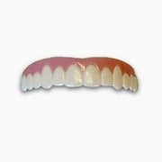 Imako Cosmetic Teeth 1 Pack. (Large, Bleached) Uppers Only- Arrives Flat. Fit at Home Do it Yourself Smile Makeover!
