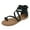 3Black, variant on Mostsola Gladiator Sandals for Women Summer Flats Casual Zip up Ankle Strap Walking Beach Shoes