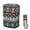 Aztec Indian Native, variant on Chririnla Gray Leopard Print Golf Bag Hood Rain Cover Lightweight Waterproof Golf Club Protector Rain Hood Dustproof Zipper Easy Use Golf Accessory Gifts for Amateur and Pro Golfers