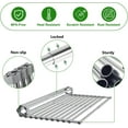 thumbnail image 4 of 23."  Large Dish Drying , Expandable Over Sink Drainer with 70Lb Load Capacity, 4 of 8