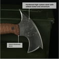 thumbnail image 4 of Hand Forged Camp Hatchet 11.81", Small Axe w/ Polymer Composite Handle, Camping Axe, 4 of 10