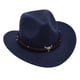 thumbnail image 1 of Sombrero de Sombrero de vaquero occidental Fiesta de compromiso nupcial Adolescentes ocasionales Accesorios de fotos Disfraces Viajes marino Yinane Sombrero de vaquero, 1 of 8