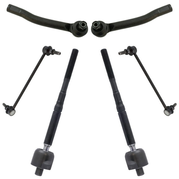 6 Piece Steering Suspension Kit Inner Outer Tie Rods Sway Bar End Links New PSA52814 Fits select: 2013-2019 NISSAN SENTRA, 2013-2019 NISSAN NV200