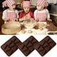 thumbnail image 3 of Xihbxyly Moldes de Chocolate de Grado Alimenticio, Sin Bpa, Antiadherentes y Flexibles, Aptos para Horno y Congelador, para Hacer Pasteles, Gelatina, Pudín y Jabón. Juego de 1, 2 y 3 Piezas, 14,2 X 9, 3 of 4