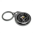 thumbnail image 2 of iPick Image for Dodge Scat-Pack Full Color Real Black Carbon Fiber Gunmetal Roundel Metal Case Key Chain, Official Licensed, 2 of 5