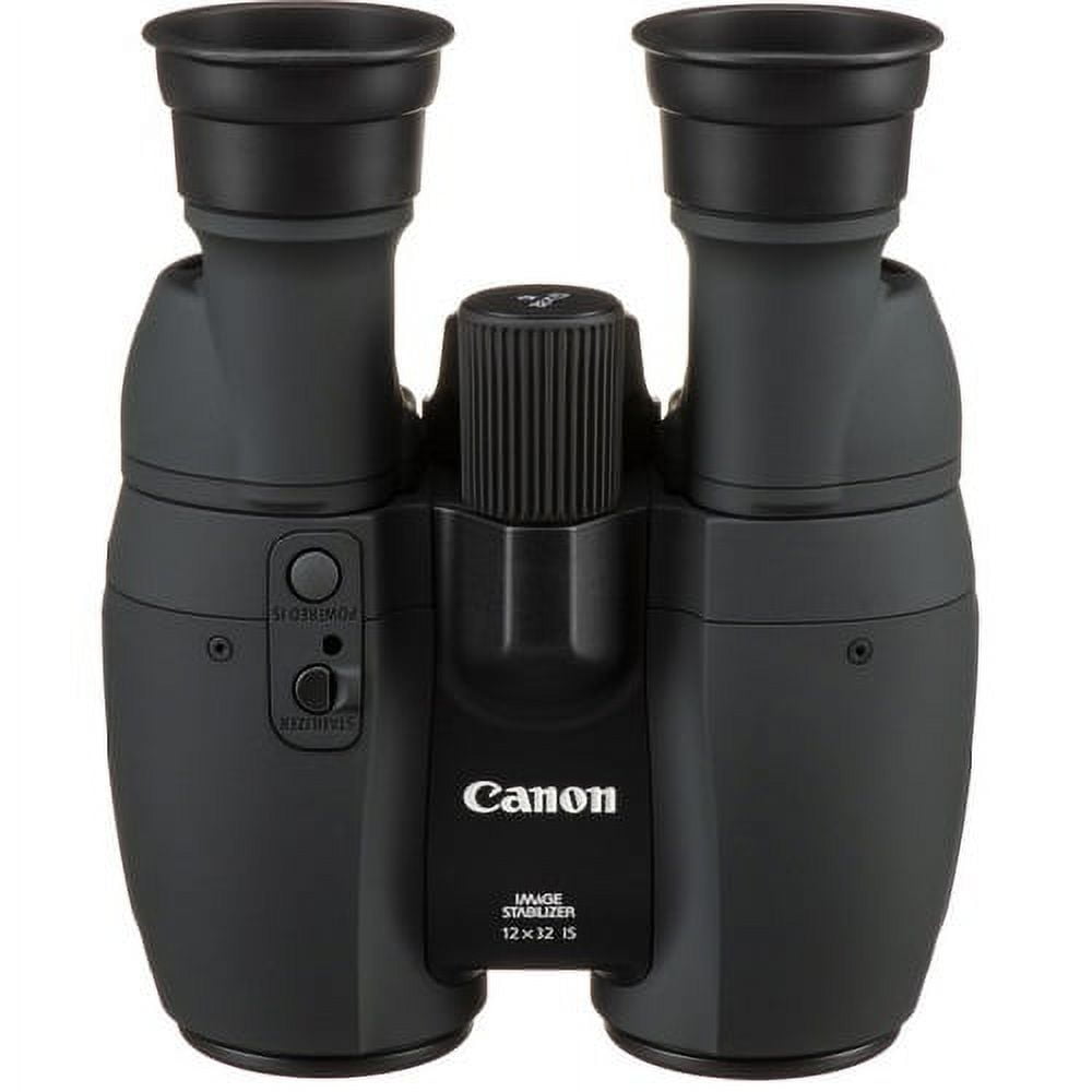 Canon 12x32 IS Image Stabilized Porro Prism Binocular with 5 Degree Angle of View, Black