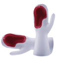 thumbnail image 2 of Billuyoard 1 par de guantes de limpieza para lavar platos, guante para lavar platos de PVC para fregador doméstico, herramienta de limpieza de cocina, Suministros de limpieza para el hogar rojo Billuyoard HA000467-03B, 2 of 6