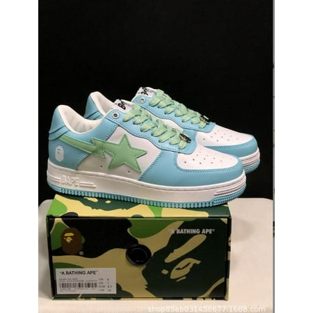 

BAPE GOOSE Lightning Star Black and White Panda Low top sneakers for men and women