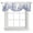 Blue, variant on Wildflower Leaf Tie Up Valance Curtains for Windows, Kitchen Curtains Window Shades, Brown Floral Botanical White Watercolor Light Filtering Roman Curtain Valances for Bedroom/Bathroom/Cafe 42"x12"