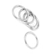 thumbnail image 3 of 30 mm x 3 mm O Anillo Soldado de Flejes Correas de Acero Inoxidable 10Pzs, 3 of 3