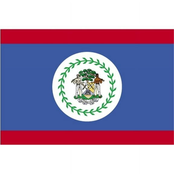 Annin Flagmakers 190584 3 ft. x 5 ft. Nyl-Glo Belize Flag