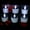 White, variant on 6PCS Flameless LED Solar Powered Tea Light Candles, Realistic Bright Flickering Effect for Holiday Tabletop Decor, Party Centerpiece A
