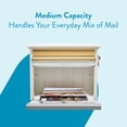 thumbnail image 5 of Architectural Mailboxes Mailsafe Locking, Plastic, Medium, Wall-Mount Mailbox in White, 5 of 9