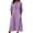 A-Purple879, variant on Women's Button-Placket Shirt Dress Loose Errands-Day Midi Tunic Dress