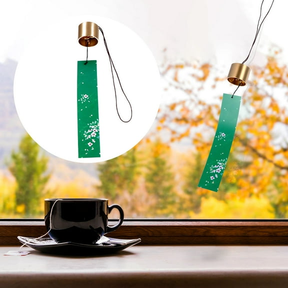 Soimiss Craft Bells Wind Chime Pendant Assorted Color Garden Ornament Japanese Style 1Pack