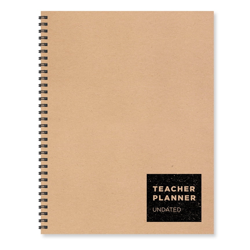 Large Kraft Undated Weekly Teacher Planner Lesson Plan Book
