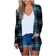 thumbnail image 2 of Qertyioot Hauts d'Hiver Imprimés de Noël pour Femmes Mode Cardigan à Manches Longues Ample, 2 of 6