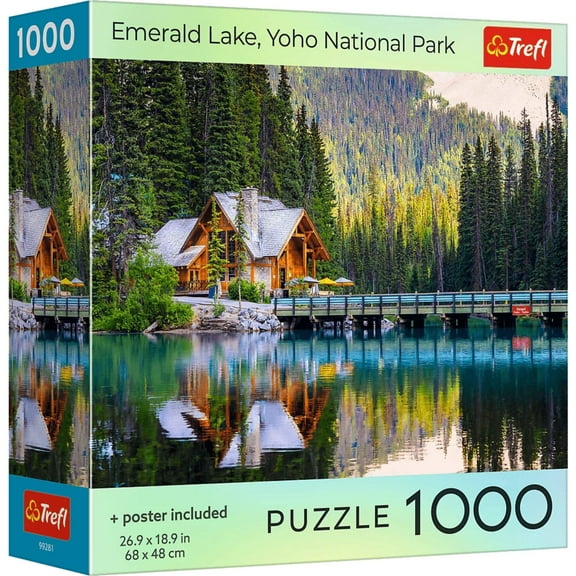 Trefl Red Emerald Lake Yoho National Park 1000 Piece Puzzle