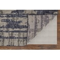 thumbnail image 4 of Feizy Altmar Modern Abstract, Blue/Gray/Taupe, 2'6" x 8' Runner Stain Resistant Kid Friendly Handmade Bohemian & Eclectic Stripes Design Carpet for Living Dining Bed Room, 4 of 8