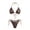 Coffee, variant on Women's Triangle Halter String Bikini Set Two Piece Sexy Thong Tie Side Bottom Swimsuit Bathing Suit Swimwear (Coffee, S)
