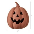 thumbnail image 3 of Paper Mache Brown Pumpkin Decor, 8" Height, Fall by Way To Celebrate, 3 of 6