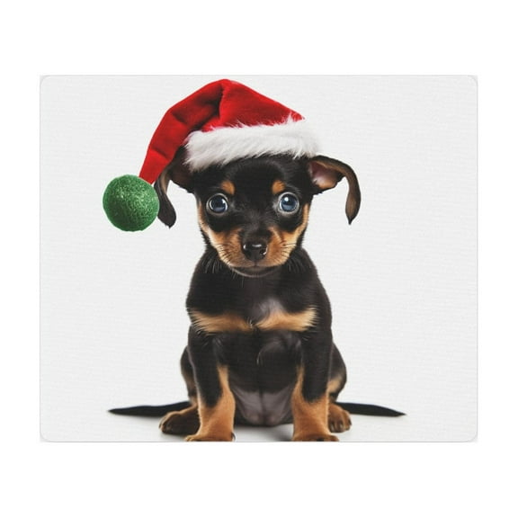 DistinctInk Mouse Pad - 1/4" Foam Rubber - Miniature Pinscher Puppy