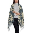 thumbnail image 3 of ZNDUO Watercolour Plant Branches Pattern Pashmina Shawls，Wraps Winter Warm Soft Scarf for Women, 3 of 8