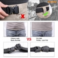 thumbnail image 4 of WHIPPY Nylon Belt for Men, Web Work Belt with Heavy Quick Release Buckle, Black, 4 of 6