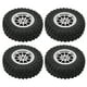thumbnail image 5 of BRI 4PCS RC Car Tires Tire Wheel for MN D90 D91 D99 D99S D86 RC Car Spare Upgrades AccessoriesR789S Silver, 5 of 10