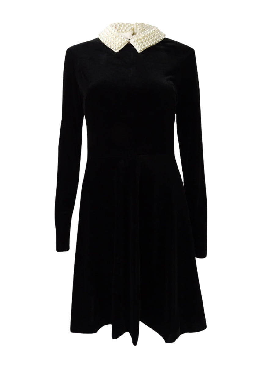 Betsey Johnson Velvet Imitation-Pearl 