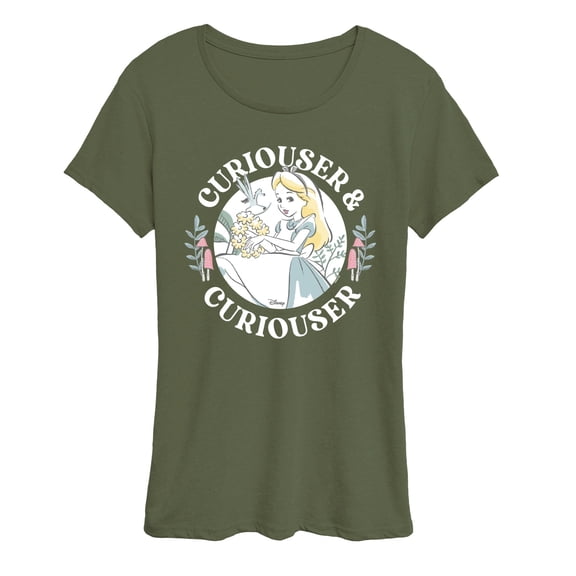 Alice In Wonderland - Curiouser And Curiouser - Women's Short Sleeve Graphic T-Shirt