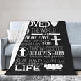 thumbnail image 2 of Yibo Christian Gift Blanket For God So Loved Religious Gift With Bible Scripture Birthday Gift For Women Mother Aunt Friend Sisters, 2 of 5