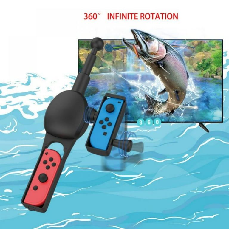 Fishing Rod for Nintendo Switch,Fishing Game Accessories Compatible with Legendary  Fishing Switch Joy-Con Accessories Fishing Game Kit for Switch Controller 