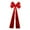 Red, variant on Christmas Bow Tree Topper Giant Streamer Satin Fabric Extra Large Decoration for Home Holiday Party