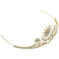 thumbnail image 5 of CIMAXIC Couronne Vintage de Fête Incrustée de Strass Couronne de Bal pour Femme Mariée, 6.3"X4.13"X2.76 Pouces, 5 of 5