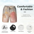 thumbnail image 3 of Fotbe Abstract Marble Texture Traje de Baño para Hombre – Shorts de Natación de Secado Rápido con Forro y Bolsillos-XX-Large, 3 of 6