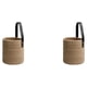 thumbnail image 1 of Cesta de Almacenamiento Colgante Matsuzay Planta de Picnic Maceta Tejida Caqui 16*18cm 2Conjunto, 1 of 6