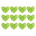 thumbnail image 1 of 20uds Corazón Forma Ratán Bola Jarrón Relleno Natural Ratán para San Valentín Día Decoración Boda Hogar Decoración Claro Verde 2.36 Pulgadas, 1 of 5