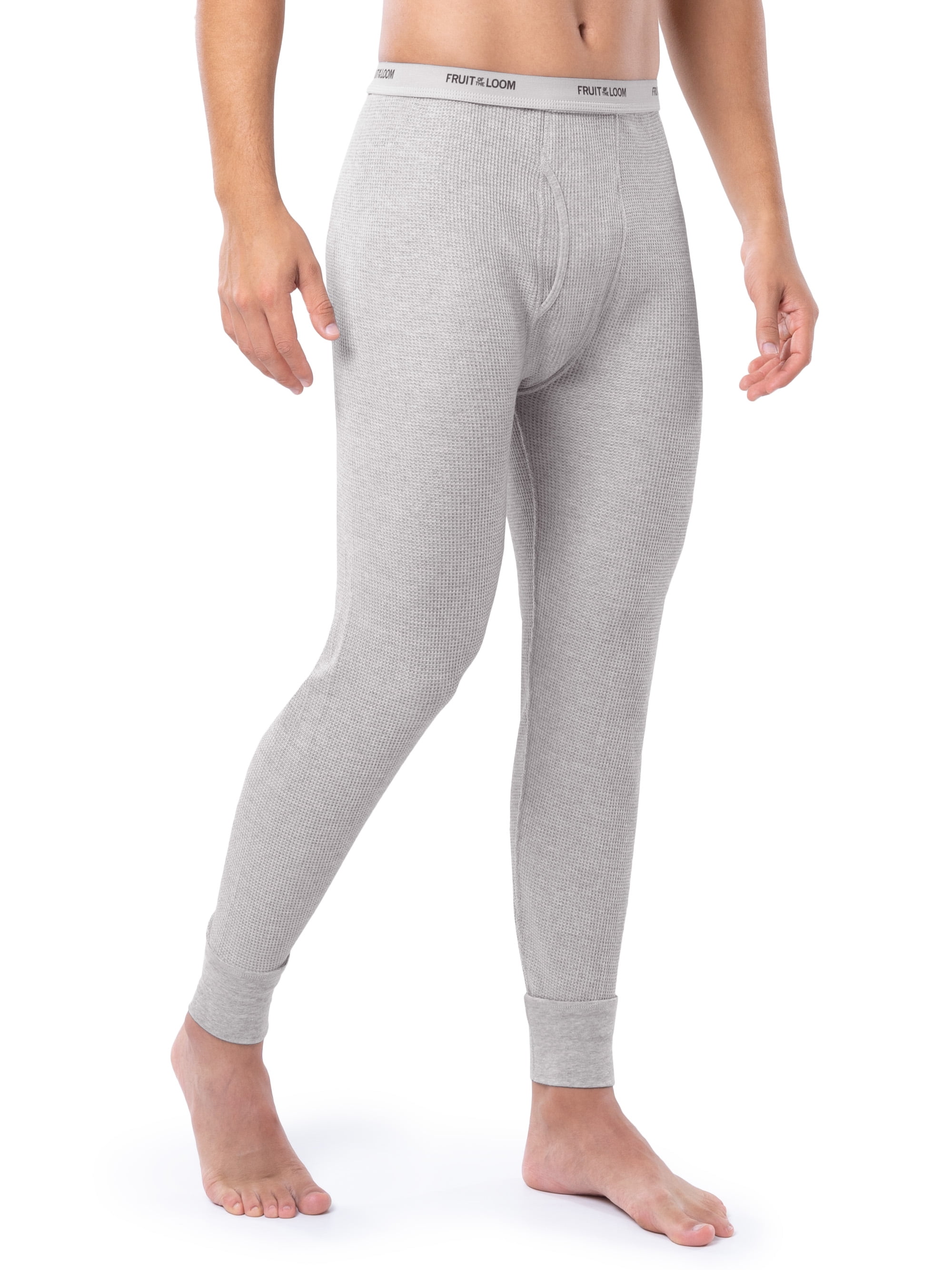 Fruit of the Loom Men's Thermal Waffle Underwear Bottom, Sizes S-5XL