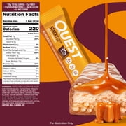 Quest Stacks Protein Bars, Salted Caramel Flavor, 20g of Protein, 4 Count