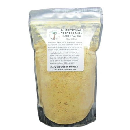 Nutritional Yeast Flakes 1 Pound (16 Ounces) - Vitamin B