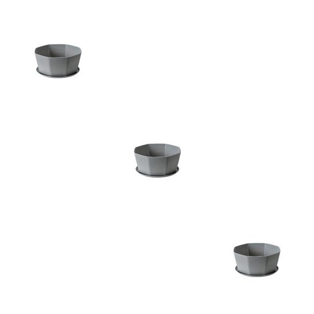 Cateissary Maceta sencilla para flores, bandeja para plantas suculentas, adornos de jardín, maceta para el hogar, resistente al desgaste, soporte Type3 NO3